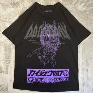 Anime KAIJU017 Kikenchan Size Large black t-shirt.